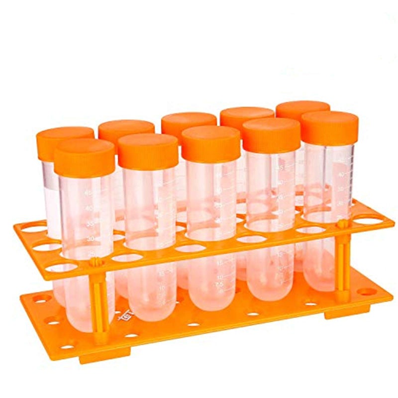 TEKEFT Primary Science Jumbo Test Tubes with Stand, Set of 10 Tubes, Ages 3+ - Image 1